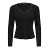 ONLSARA SHARAI T-shirt a maniche lunghe con scollo a V