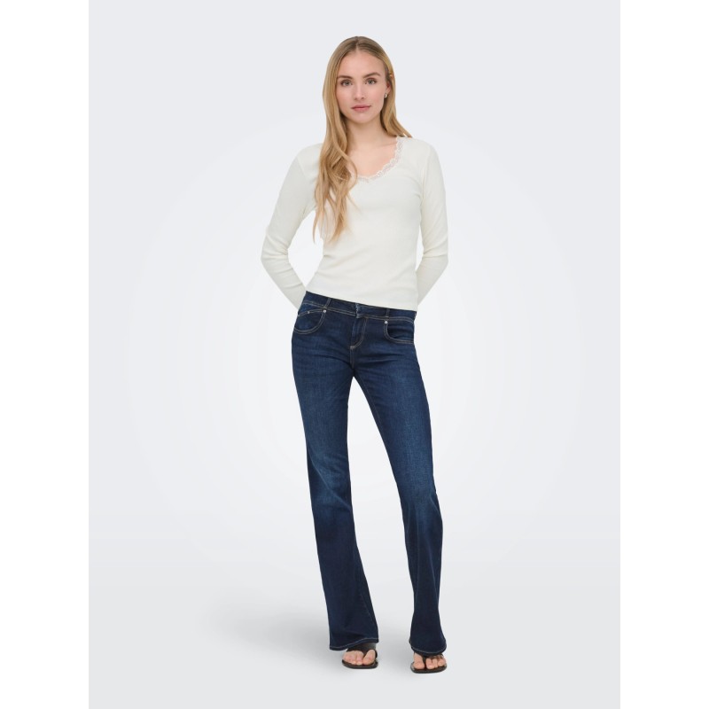 ONLSARA SHARAI L/S V-NECK TOP JRS NOOS