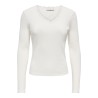 ONLSARA SHARAI Langarm-T-Shirt mit V-Ausschnitt