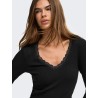 ONLSARA SHARAI T-shirt a maniche lunghe con scollo a V
