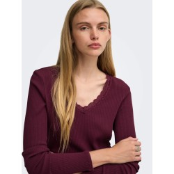 ONLSARA SHARAI L/S V-NECK TOP JRS NOOS