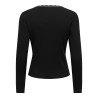 ONLSARA SHARAI Langarm-T-Shirt mit V-Ausschnitt