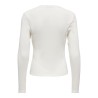 ONLSARA SHARAI Langarm-T-Shirt mit V-Ausschnitt