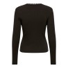 ONLSARA SHARAI Langarm-T-Shirt mit V-Ausschnitt