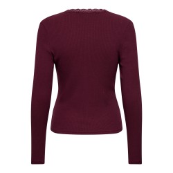 ONLSARA SHARAI Langarm-T-Shirt mit V-Ausschnitt