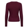 ONLSARA SHARAI Langarm-T-Shirt mit V-Ausschnitt