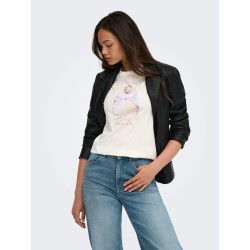 ONLPAULA T-Shirt mit Frontprint aus Bio-Baumwolle