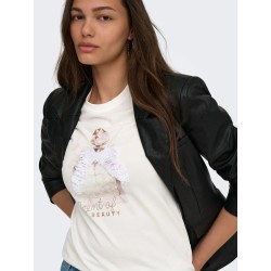 ONLPAULA T-Shirt mit Frontprint aus Bio-Baumwolle