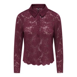 ONLIDA L/S LACE POLO TOP JRS