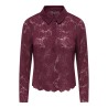 ONLIDA L/S LACE POLO TOP JRS