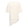JDYALMA T-Shirt mit Spitzendetail aus Baumwolle