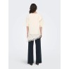 T-shirt JDYALMA in cotone con dettaglio in pizzo