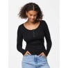 PCKITTE Langarmtop aus Bio-Baumwolle | ModeWerk