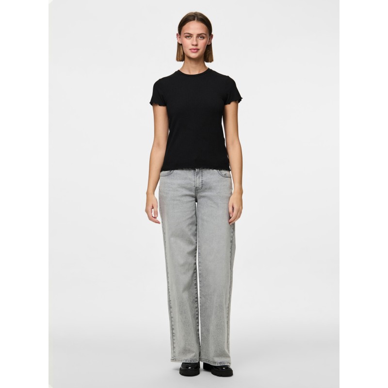 PCNICCA Damen-T-Shirt mit Rundhalsausschnitt