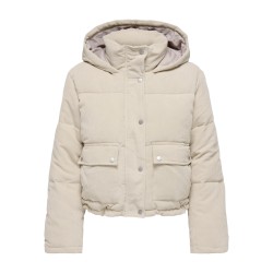 ONLZAHARA Cord-Pufferjacke mit Kapuze