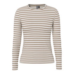 Bedrucktes Langarm-T-Shirt aus Baumwollmix