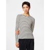 Bedrucktes Langarm-T-Shirt aus Baumwollmix