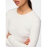Bedrucktes Langarm-T-Shirt aus Baumwollmix