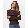 Bedrucktes Langarm-T-Shirt aus Baumwollmix