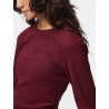 Bedrucktes Langarm-T-Shirt aus Baumwollmix