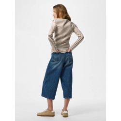 Bedrucktes Langarm-T-Shirt aus Baumwollmix