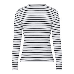 Bedrucktes Langarm-T-Shirt aus Baumwollmix