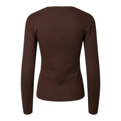 Bedrucktes Langarm-T-Shirt aus Baumwollmix