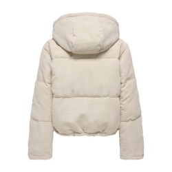 ONLZAHARA Cord-Pufferjacke mit Kapuze