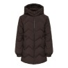 JDYPOWER lange Steppjacke mit Kapuze
