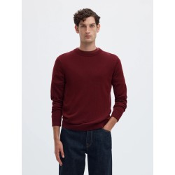 SLMTRAY LS KNIT REG MERINO CREW NOOS