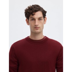 SLMTRAY LS KNIT REG MERINO CREW NOOS