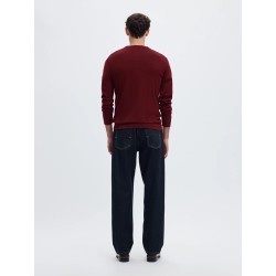 SLMTRAY LS KNIT REG MERINO CREW NOOS