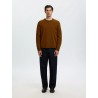 SLMTRAY Merino Brushed Rundhalspullover