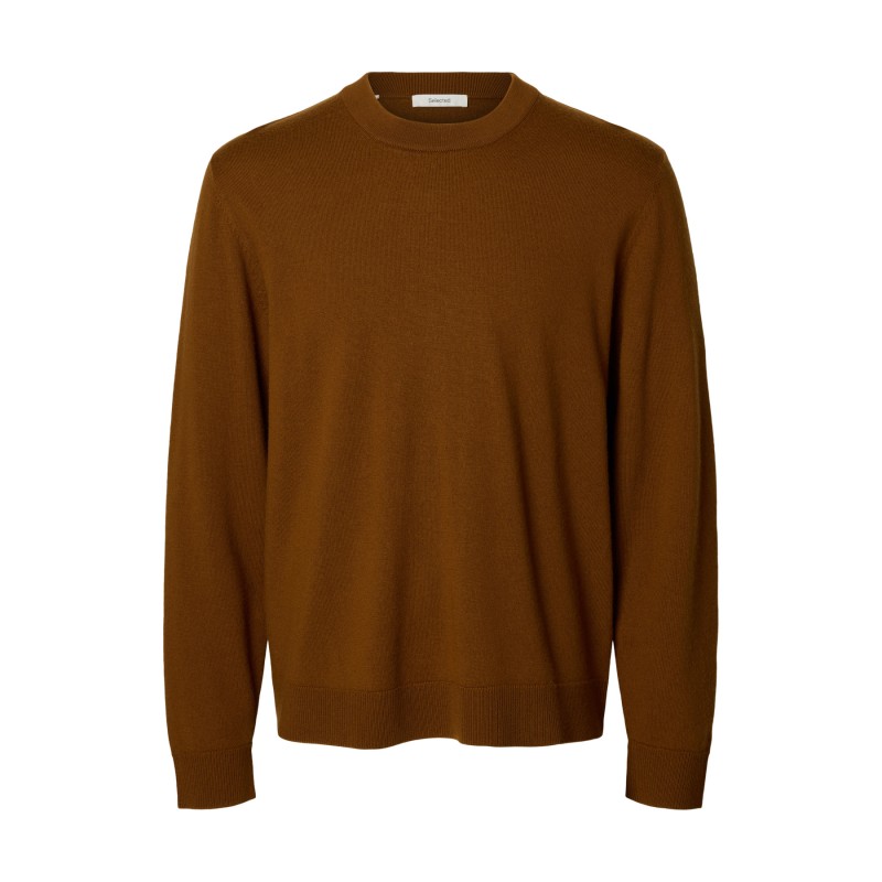 SLMTRAY MERINO BRUSHED Rundhalspullover