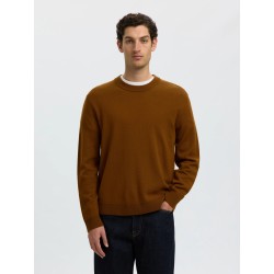 SLMTRAY Merino Brushed Rundhalspullover