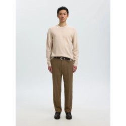 SLMTRAY Merino Brushed Rundhalspullover