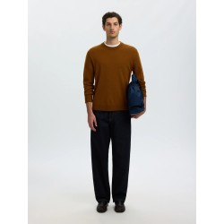 SLMTRAY MERINO BRUSHED CREW NOOS