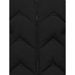 JDYPOWER lange Steppjacke mit Kapuze
