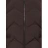 JDYPOWER lange Steppjacke mit Kapuze