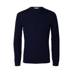 SLMTRAY LS KNIT MERINO CABLE CREW NOOS