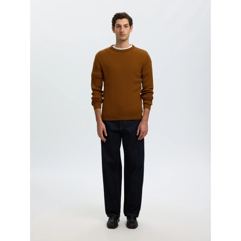 Merinowollpullover mit Zopfmuster | ModeWerk