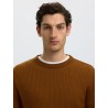 SLMTRAY LS KNIT MERINO CABLE CREW NOOS