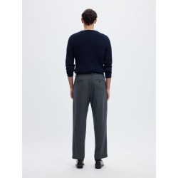 SLMTRAY LS KNIT MERINO CABLE CREW NOOS