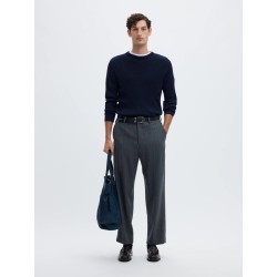 SLMTRAY LS KNIT MERINO CABLE CREW NOOS