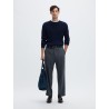 SLMTRAY LS KNIT MERINO CABLE CREW NOOS