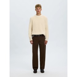 SLMBRAUN KNIT RLX RIB CREW NECK NOOS