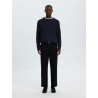 Brauner Strickpullover aus Bio-Baumwolle