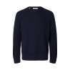 Brauner Strickpullover aus Bio-Baumwolle