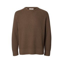 SLMBRAUN KNIT RLX RIB CREW NECK NOOS