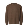 Pullover marrone in cotone biologico